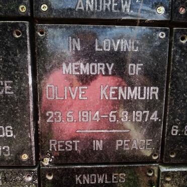 KENMUIR Olive 1914-1974