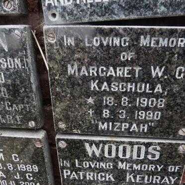 KASCHULA Margaret W.G. 1908-1990