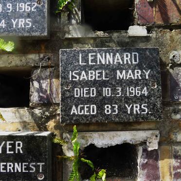 LENNARD Isabel Mary -1964