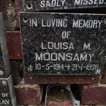 MOONSAMY Louisa M. 1914-1990