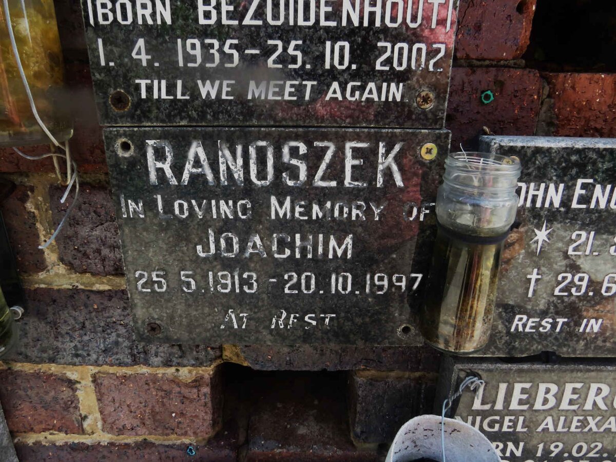 RANOSZEK Joachim 1913-1997