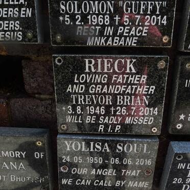 RIECK Trevor Brian 1946-2014