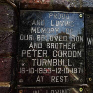TURNBULL Peter Gordon 1953-1971