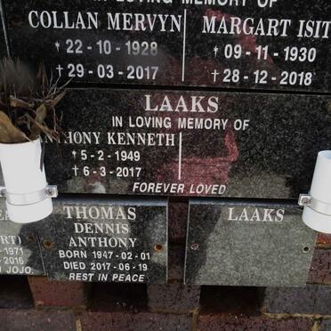 THOMAS Dennis Anthony 1947-2017 :: LAAKS Anthony Kenneth 1949-2017