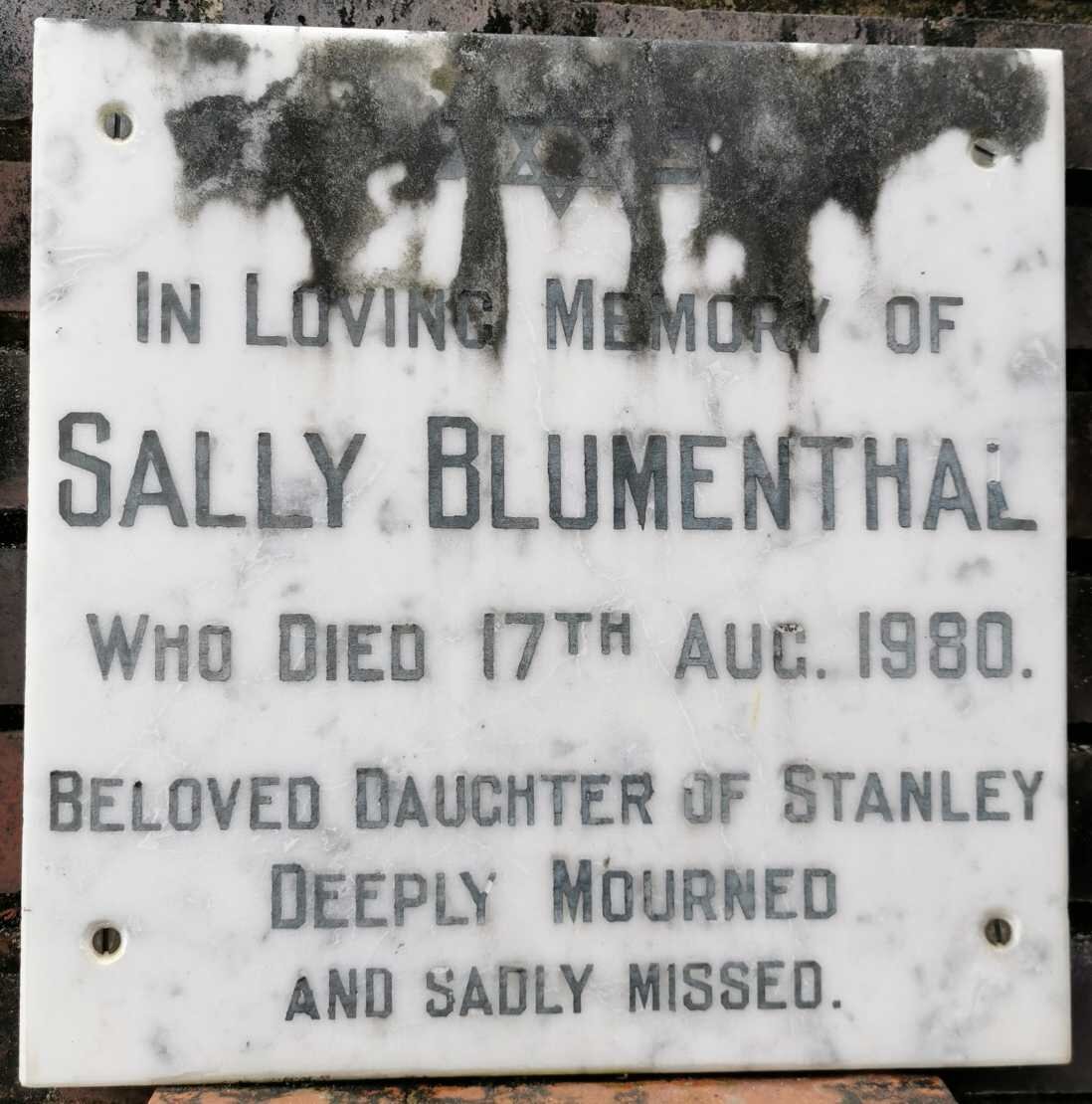 BLUMENTHAL Sally -1980