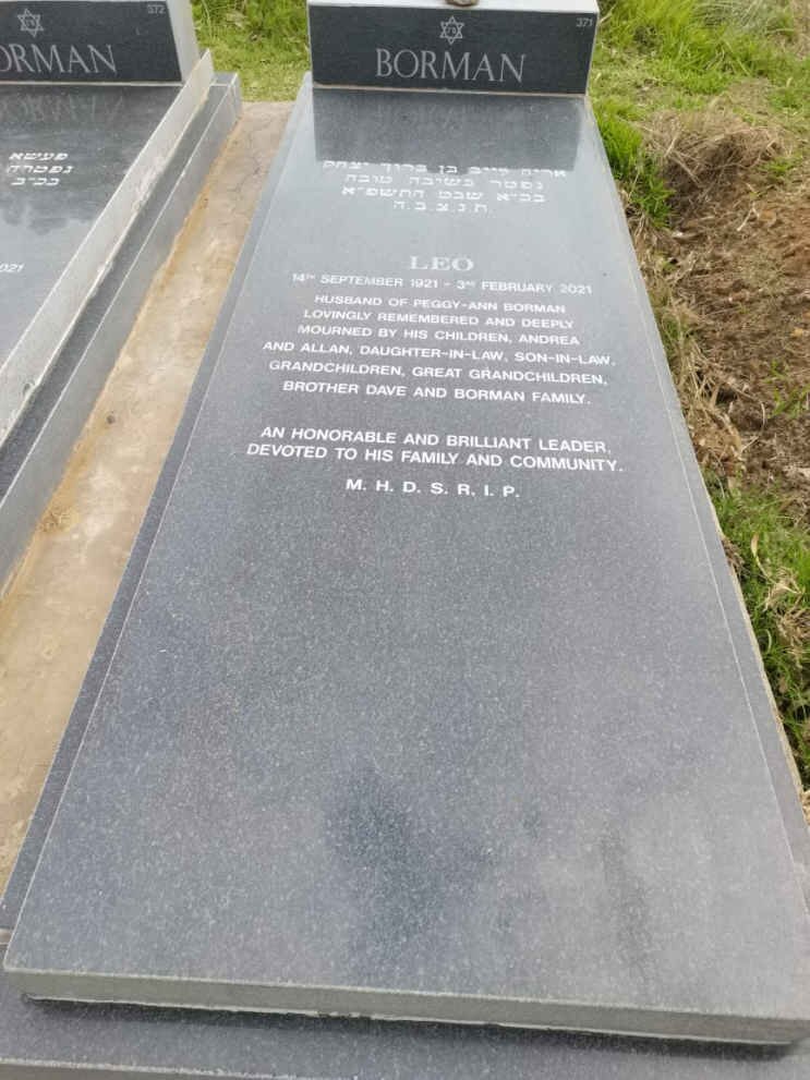 BORMAN Leo 1921-2021