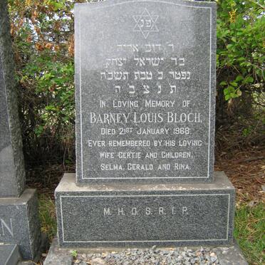 BLOCH Barney Louis -1968