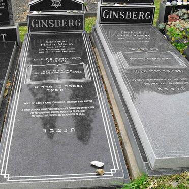 GINSBERG Franz Robert 1925-1992 &amp; Hazel Malia 1934-2014