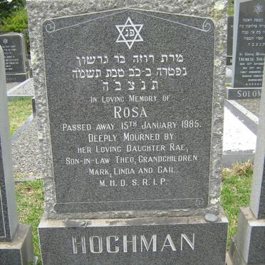 HOCHMAN Rosa -1985