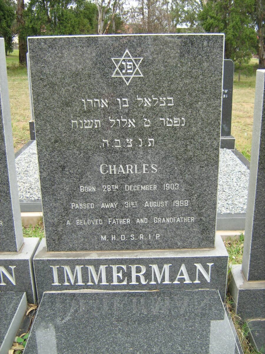 IMMERMAN Charles 1903-1998