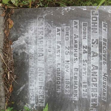 ANDERSEN John S.A. 1875-1942 &amp; Catharina -1953