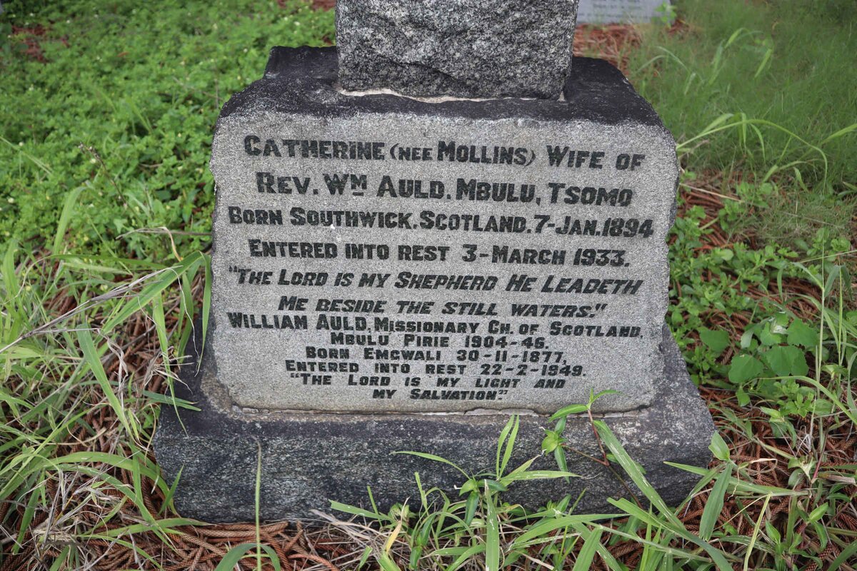 AULD William 1877-1949 &amp; Catherine MOLLINS 1894-1933