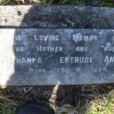 ANLEY Johanna Gertrude 1854-1945