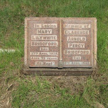 BRIDGFORD Mary Lilywhite -1939 :: BRIDGFORD Clarence Arnold Percy -1943