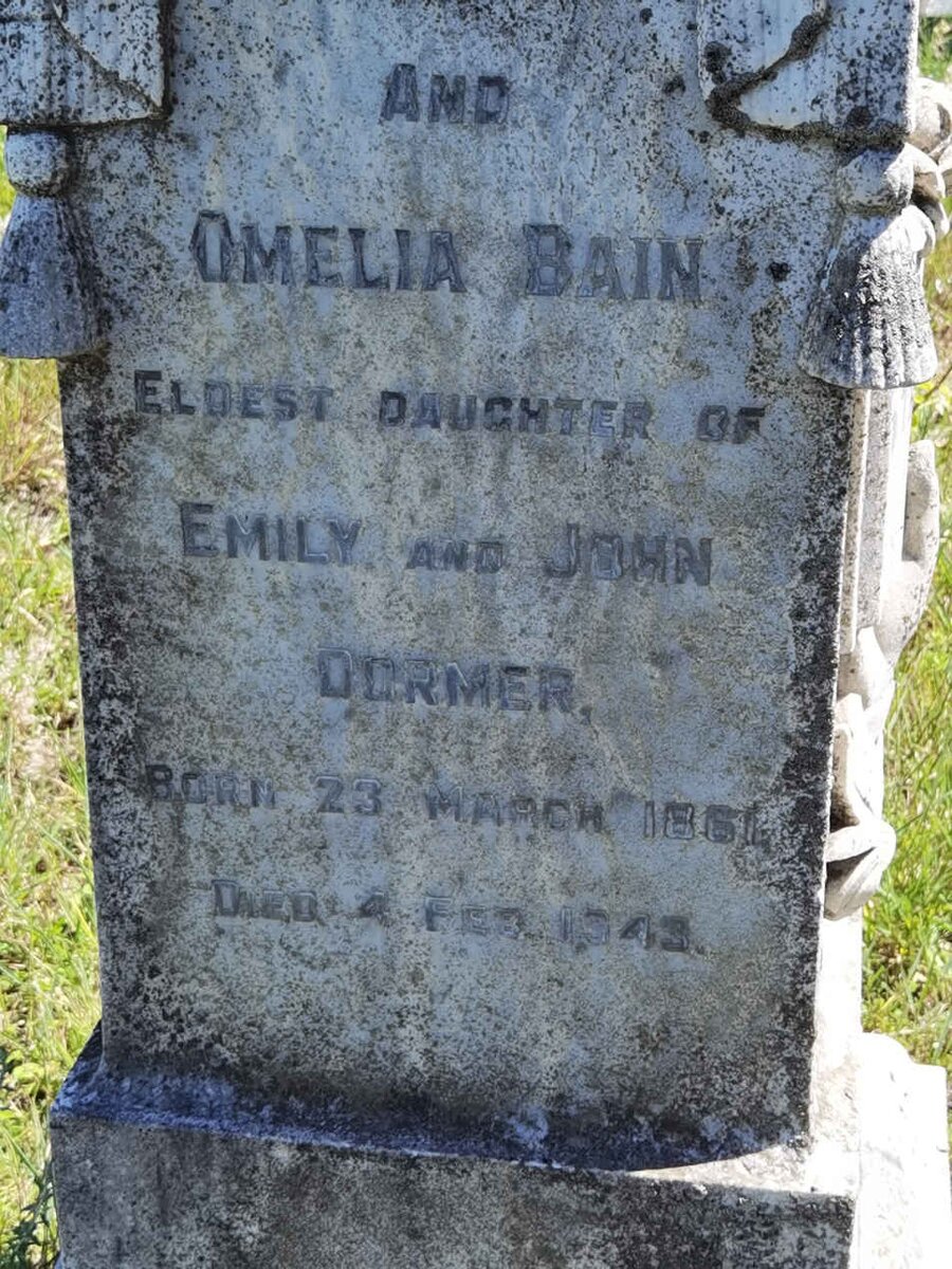 BAIN Omelia nee DORMER 1861-1943