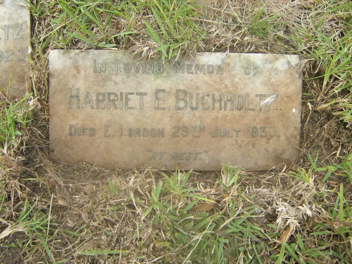 BUCHHOLTZ Harriet E. -193?