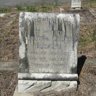 BUCKLEY Joseph Coles 1906-1937