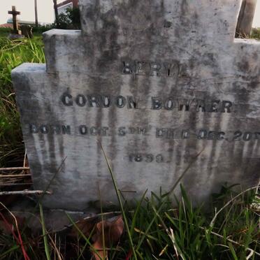 BOWKER Beryl, GORDON- 1899-1899