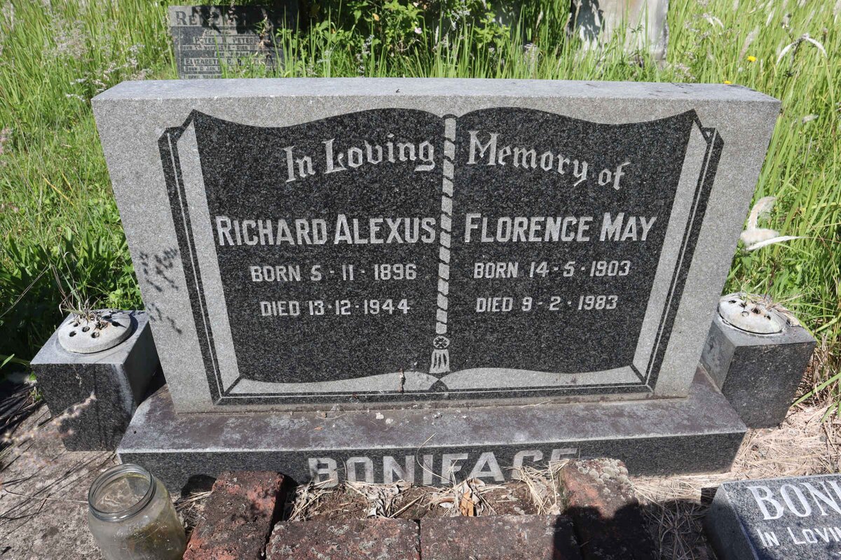 BONIFACE Richard Alexus 1896-1944 &amp; Florence May 1903-1983