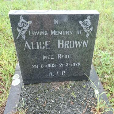 BROWN Alice nee REID 1903-1978