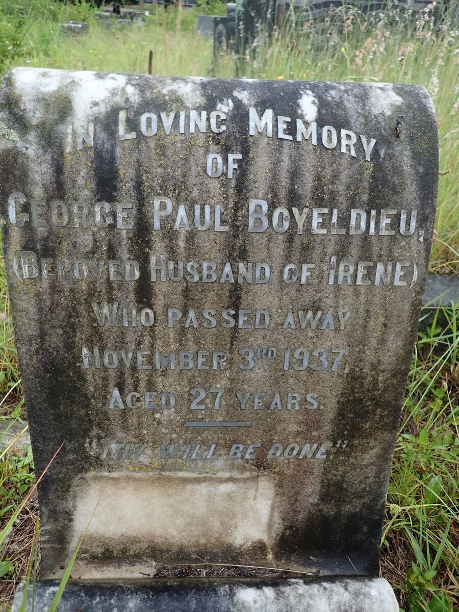 BOYELDIEU George Paul -1937