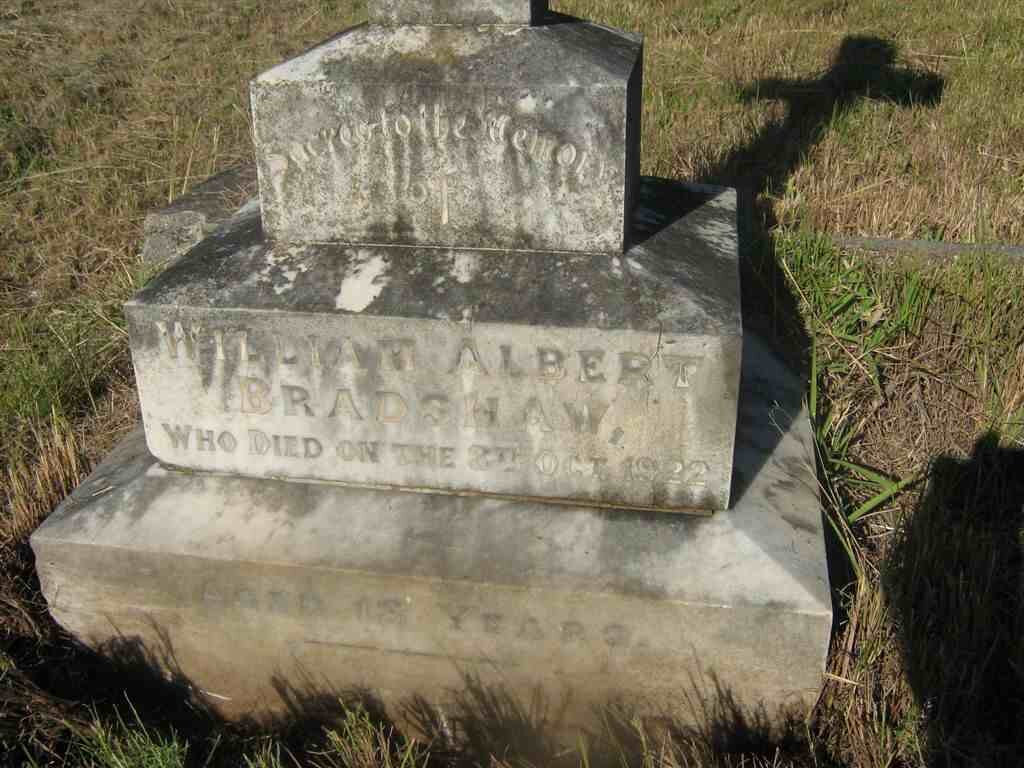 BRADSHAW William Albert -1922