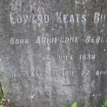 BUTLER Edward Keats 1838-1918
