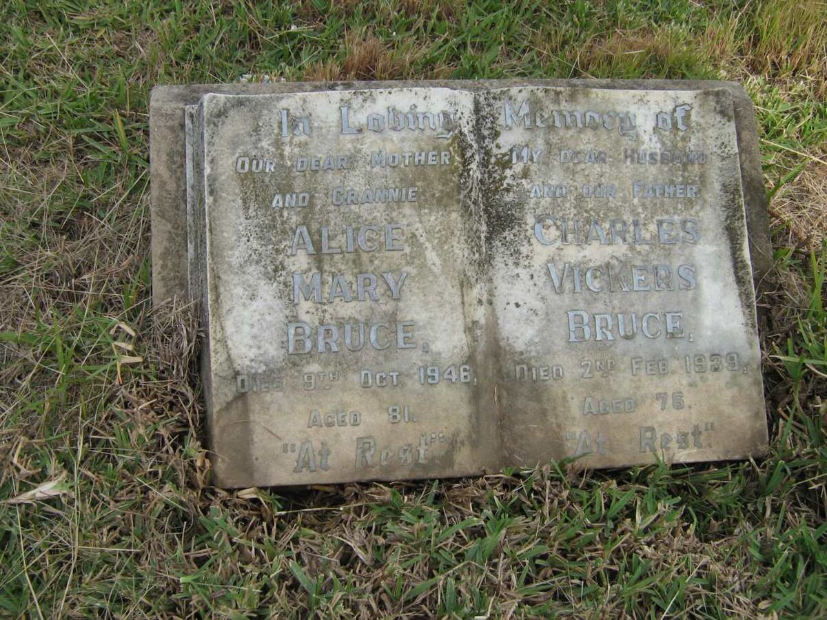 BRUCE Alice Mary -1946 :: BRUCE Charles Vickers -1939
