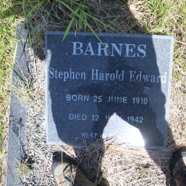 BARNES Stephen Harold Edward 1910-1942