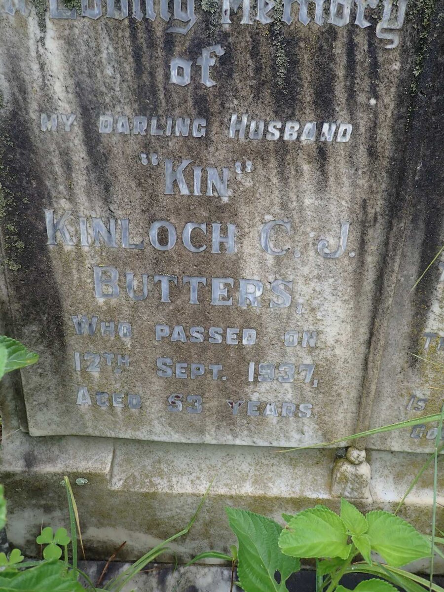 BUTTERS Kinlock C.J. -1937