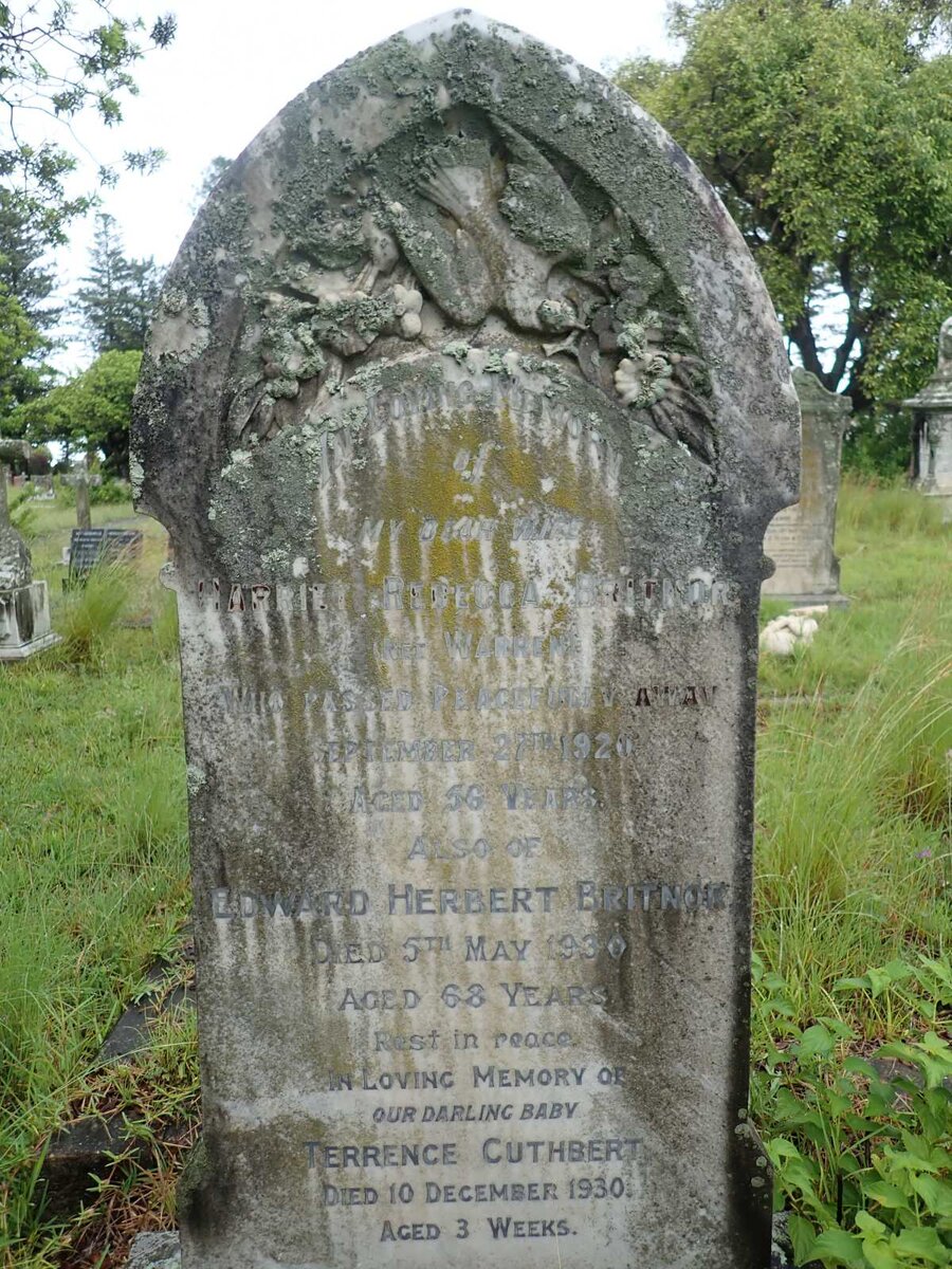 BRITNOR Edward Herbert -1930 &amp; Harriet Rebecca WARREN -1920 :: BRITNOR Terrence Cuthbert -1930