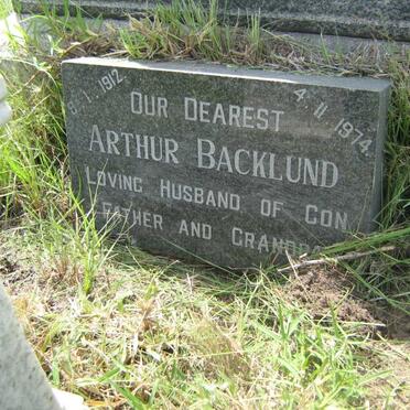 BACKLUND Arthur 1912-1974