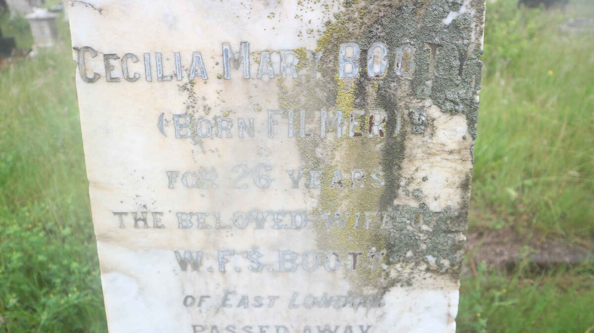 BOOTY Cecilia Mary nee FILMER