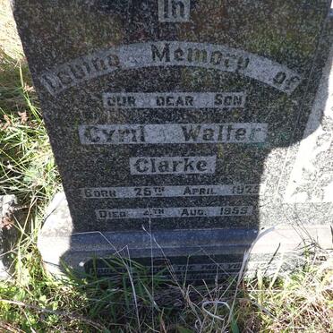 CLARKE Cyril Walter 1925-1955