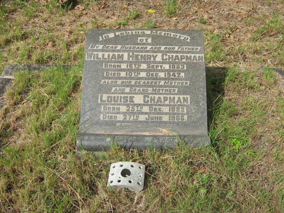 CHAPMAN William Henry 1883-1942 &amp; Louise 1882-1966
