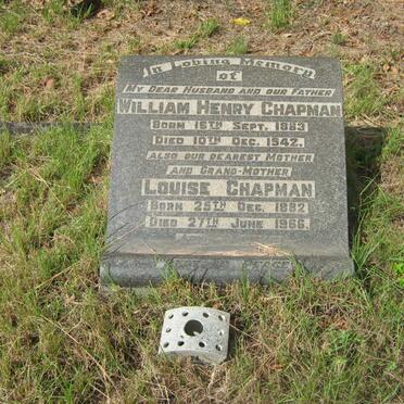 CHAPMAN William Henry 1883-1942 &amp; Louise 1882-1966