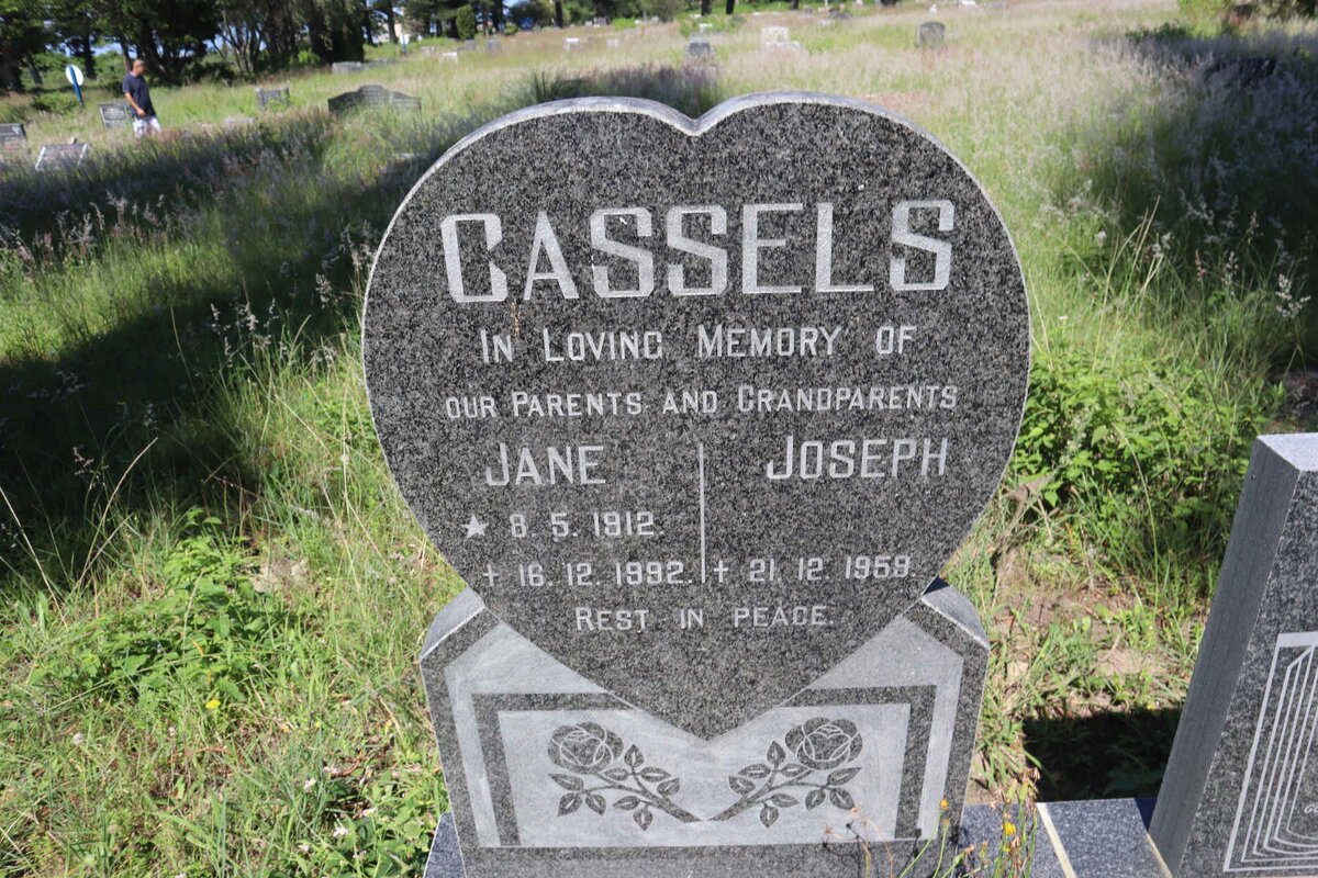 CASSELS Joseph -1959 &amp; Jane 1912-1992