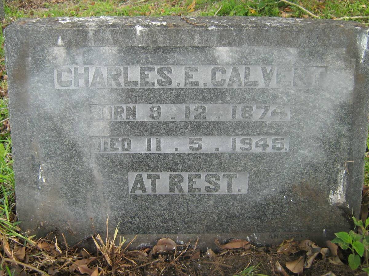 CALVERT Charles E. 1874-1945