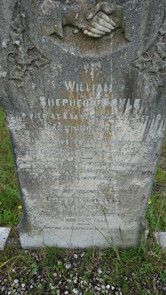 DOYLE William Shepherd -191? &amp; Elizabeth Hanna KIDSON -1915