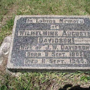 DAVIDSON Wilhelmine Auguste nee KRETSCHMANN 1905-1944