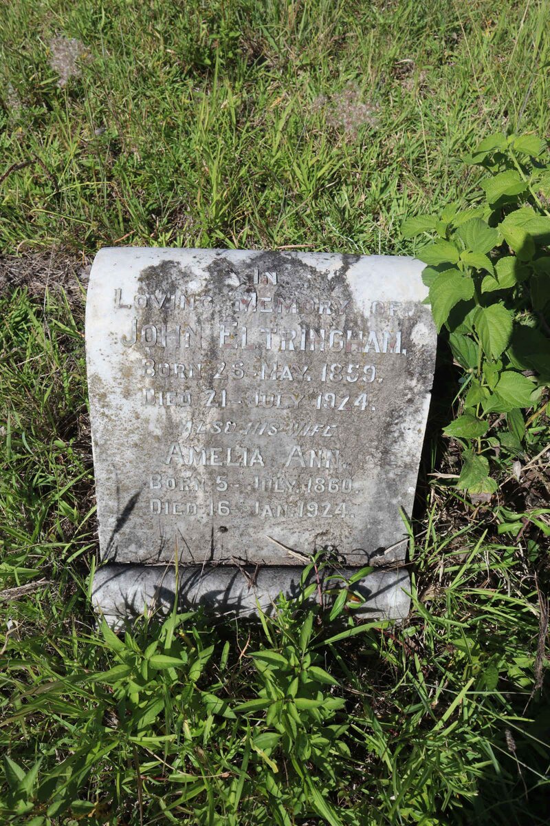 ELTRINGHAM John 1859-1924 &amp; Amelia Ann 1860-1924