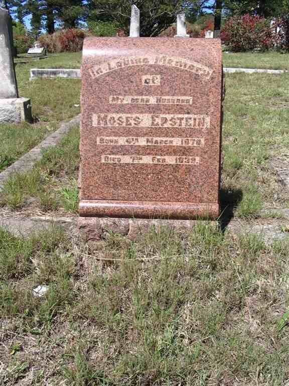 EPSTEIN Moses 1870-1939