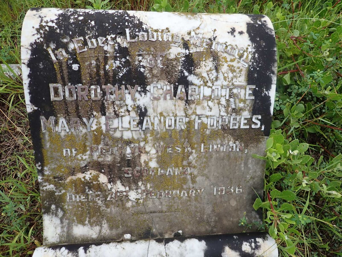 FORBES Dorothy Charlotte Mary Eleanor -1936