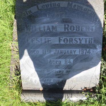 FORSYTH William Robert Leslie -1974
