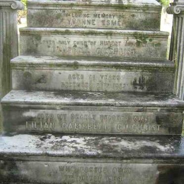 GILCHRIST Yvonne Esme, Campbell  -1923 :: CAMPBELL-GILCHRIST Lilian -1934