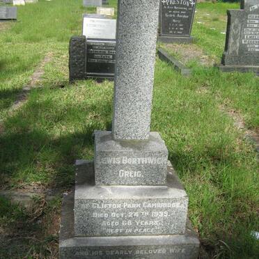 GREIG Lewis Borthwick -1939 &amp; Agnes -1945