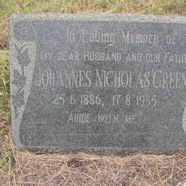 GREEN Johannes Nicholas -1886-1935