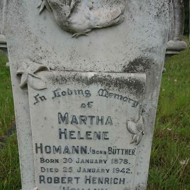 HOMANN Robert Henrich 1875-1951 &amp; Martha Helene BUTTNER 1878-1942