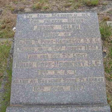 HENNESSEY Brian, POPE  -1918 &amp; Jessie Helen -1940