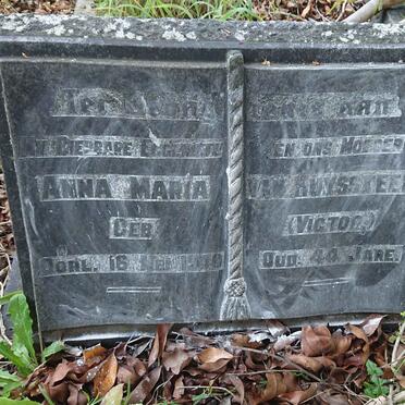 HUYSSTEEN Anna Maria, van nee VICTOR -1940